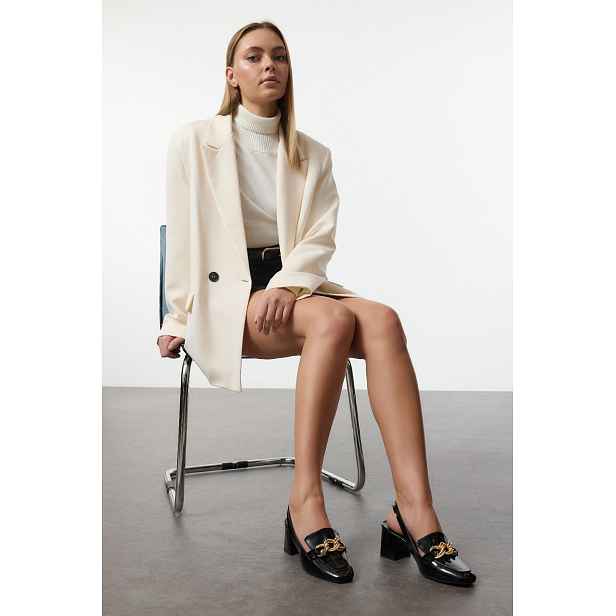Trendyol Chain Detailed Women's Classic Block Heel Shoes