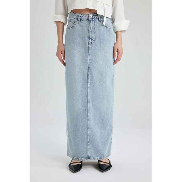 DEFACTO Long Fit Jean Long Skirt