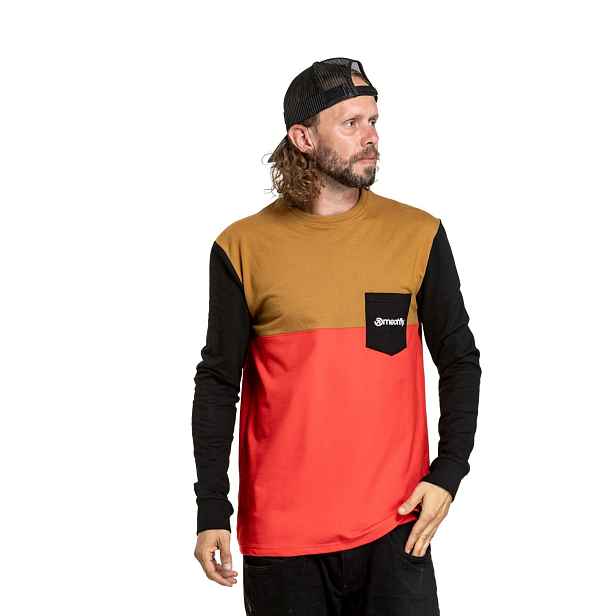 Meatfly pánské tričko s dlouhým rukávem Harvey / Bright | 100% bavlna