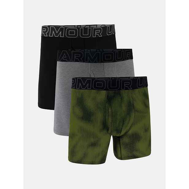 Under Armour Pánské boxerky UA Perf Cotton Nov 6in - 3pk - Pánské