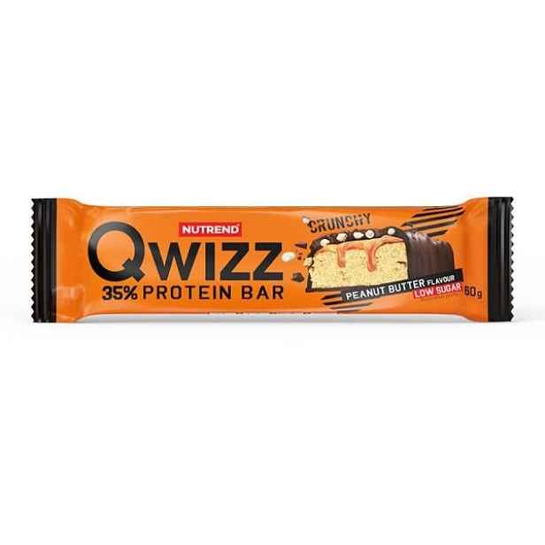 Nutrend QWIZZ PROTEIN BAR 60 G ARAŠÍDOVÉ MÁSLO Proteinová tyčinka , G
