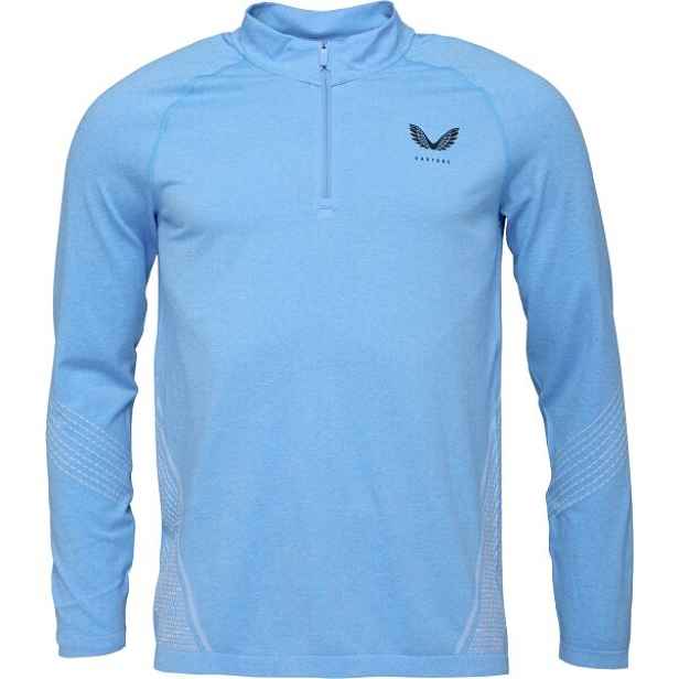 CASTORE SEAMLESS 1/4 ZIP LS TOP Pánské sportovní triko
