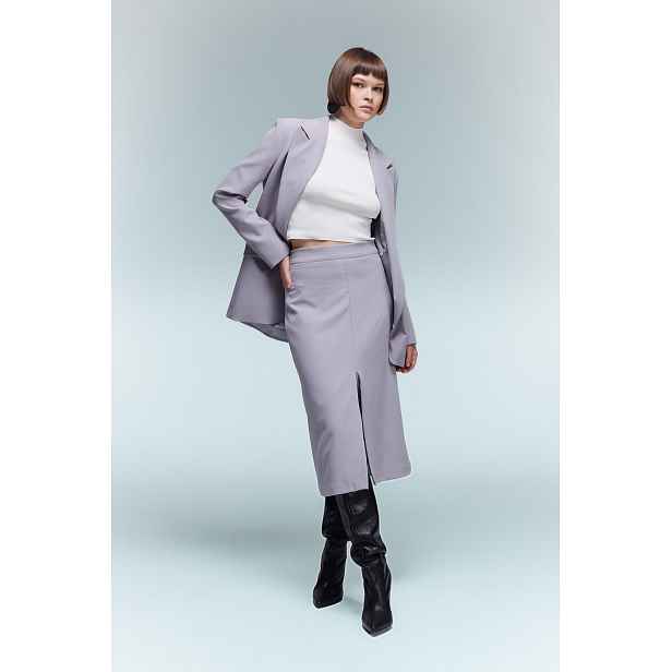 DEFACTO Normal Waist Lined Slit Midi Skirt