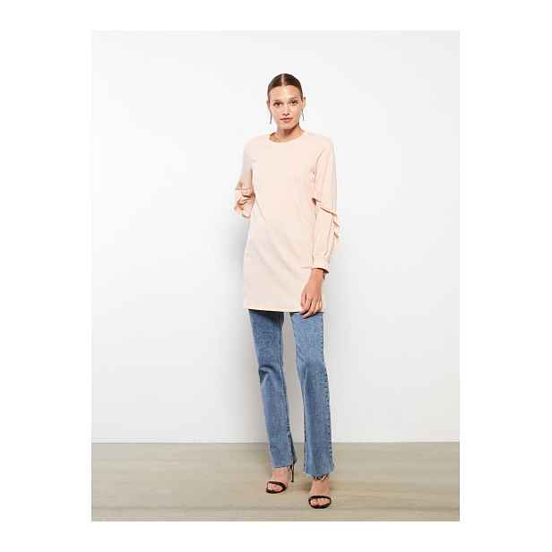 LC Waikiki Crew Neck Plain Long Sleeve Women's Tunic