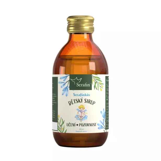 SERAFIN SERAFÍNKŮV DĚTSKÝ SIRUP UČENÍ A POZORNOST 200 ML Dětský sirup na soustředění , ML
