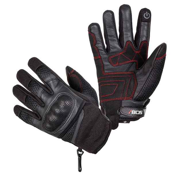 Moto rukavice BOS Oxford -fluo