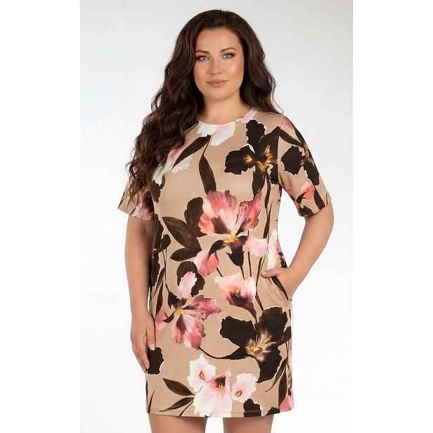 Dámské šaty pro plnoštíhlé plus size 5g035 litex xl