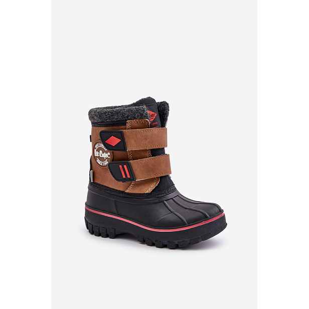 Dětské sněhule na suchý zip Lee Cooper Camel
