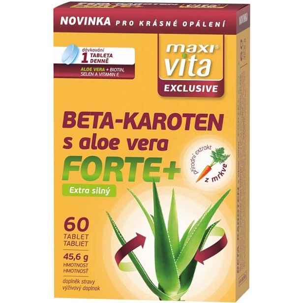 MAXI VITA EXCLUSIVE BETA-KAROTEN ALOE FORTE+ 60 TBL. Doplněk stravy