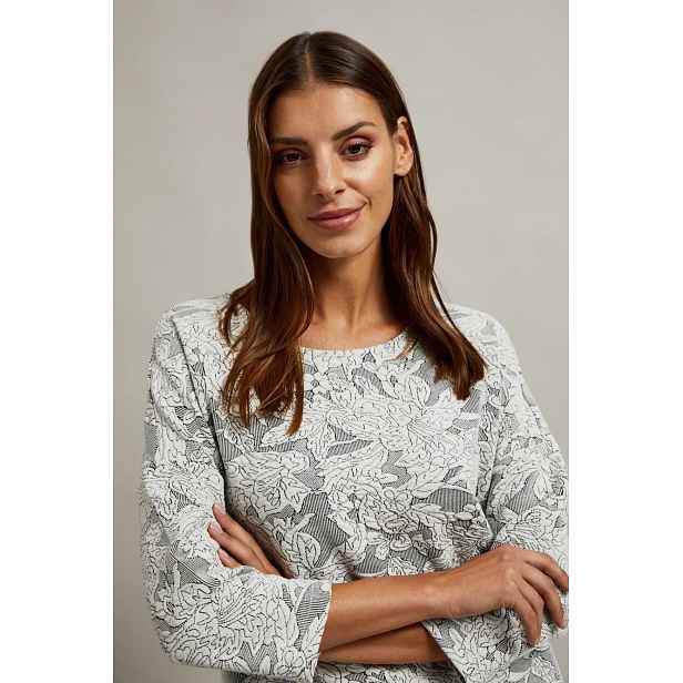 Marisse Women's Sweatshirt Z-Bl-4508 Black_White