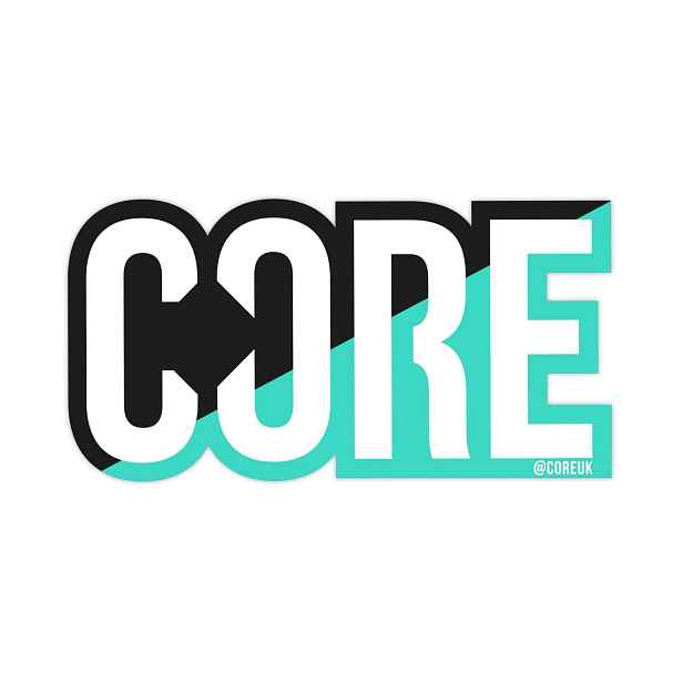 CORE - Classic Scooter Sticker - Split /Teal - Samolepka