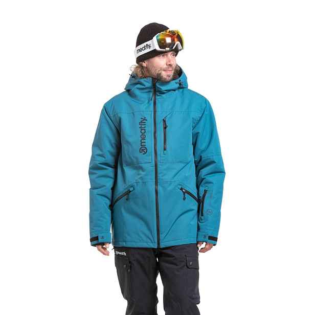 Meatfly pánská SNB & SKI bunda Helios Deep Ocean