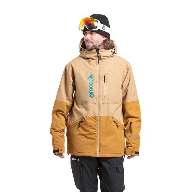 Meatfly pánská SNB & SKI bunda Helios Tan / Wood