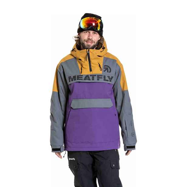 Meatfly pánská SNB & SKI bunda Zenith Dark / Petunia