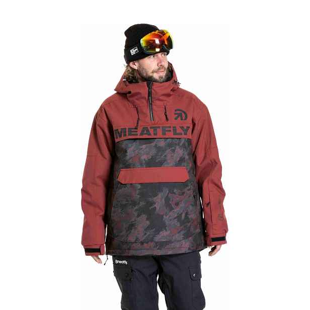Meatfly pánská SNB & SKI bunda Zenith Wine Mossy
