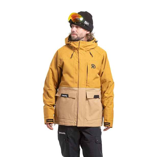 Meatfly pánská SNB & SKI bunda Vertigo Wood / Tan