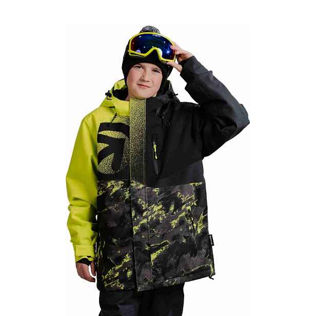 Meatfly dětská SNB & SKI bunda Bangito Acid Lime Mossy | (10y)