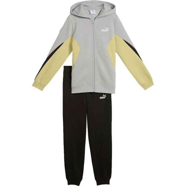 Puma ESSENTIALS BLOCK FULL-ZIP SWEAT SUIT B Chlapecká tepláková souprava