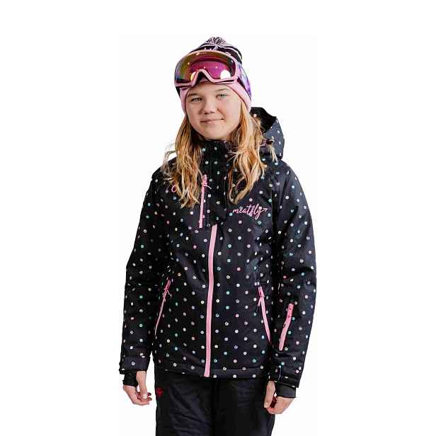 Meatfly dětská SNB & SKI bunda Deliah Dusty Color Dots | Puntíky | (8y)