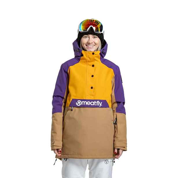 Meatfly dámská SNB & SKI bunda Aiko Sunflower / Tan