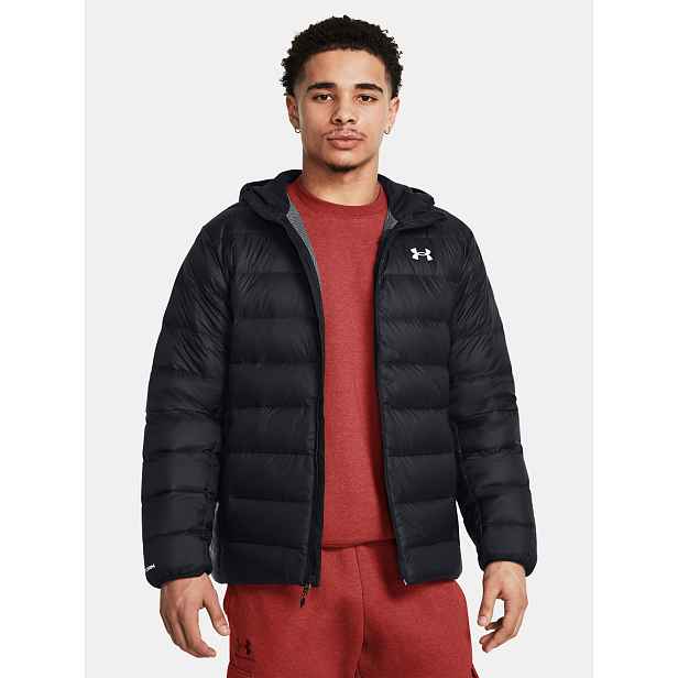 Pánská bunda Under Armour LEGEND DOWN HOODED JACKET-BLK - Pánské