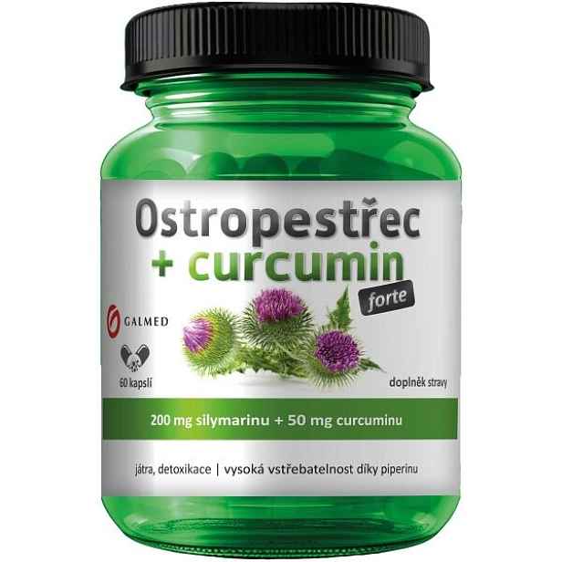 GALMED OSTROPESTŘEC FORTE + CURCUMIN CPS 60 Jaterní podpora