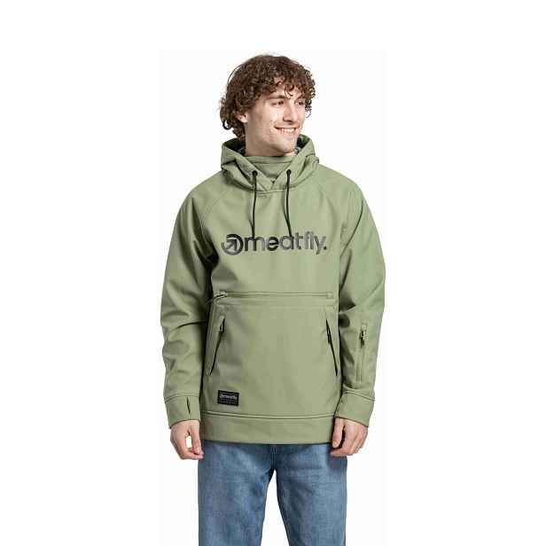 Meatfly pánská softshell bunda Jax Olive