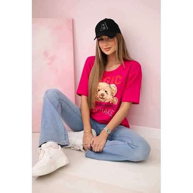 Halenka s potiskem Kouzelná fuchsie