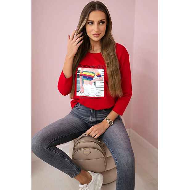 Halenka s potiskem Summer Girl