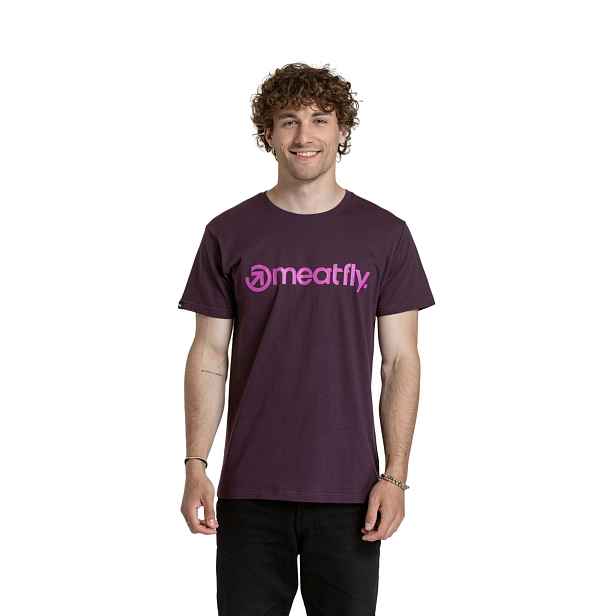 Meatfly pánské tričko MF Logo Blackberry | 100% bavlna