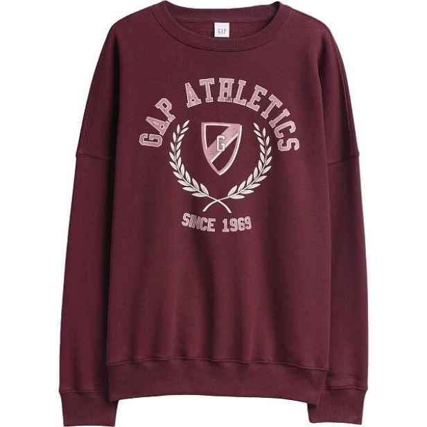 GAP V-LOGO OVERSIZED CREW Dámská mikina