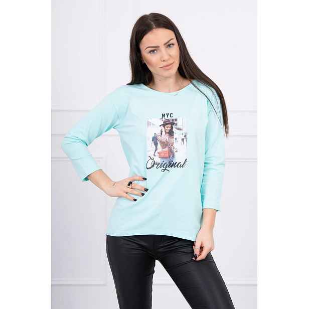 Halenka s potiskem Original mint