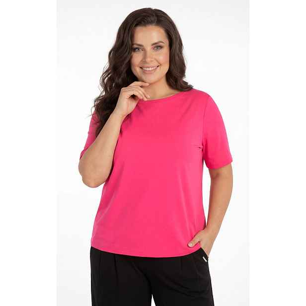 Dámské triko pro plnoštíhlé plus size 5g188 jahodová litex xl