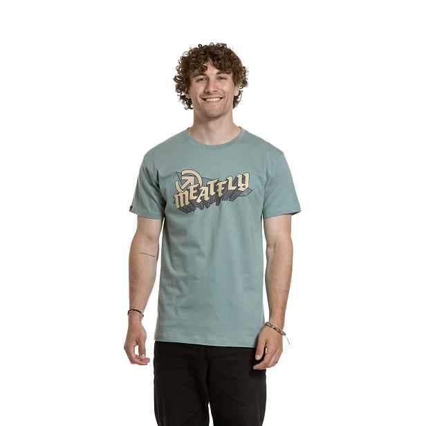 Meatfly pánské tričko Matal Dusty Mint | 100% bavlna