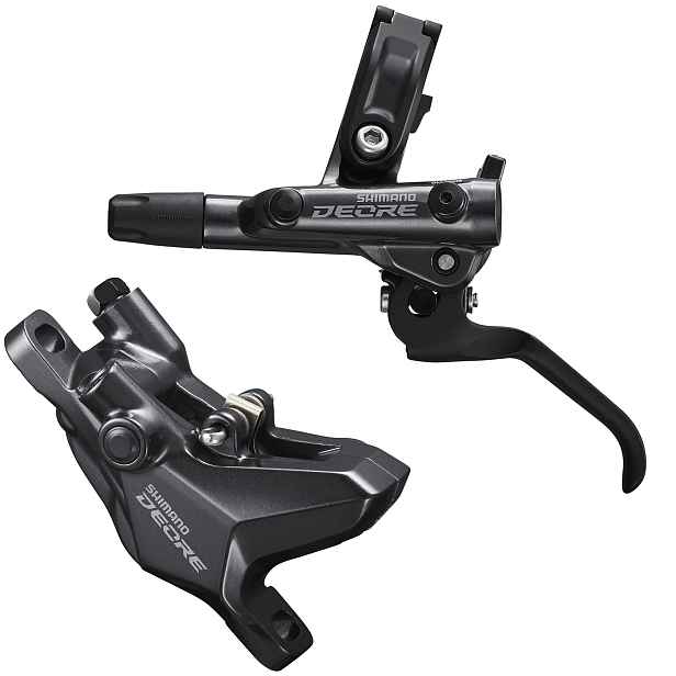 Brzdy Shimano Deore BL-M6100/BR-M6100 Délka: 1700 mm, Strana: Pravá, Brzdové destičky: G03S - organické