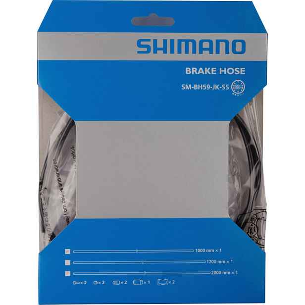Brzdová hadička Shimano SM-BH59-JK-SS Barva: , Délka: 1000 mm