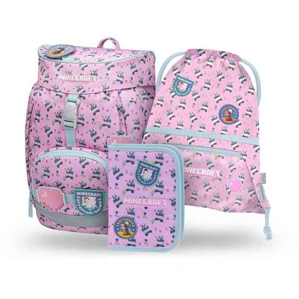 BAAGL 3 SET AIRY MINECRAFT PANDA Školní set