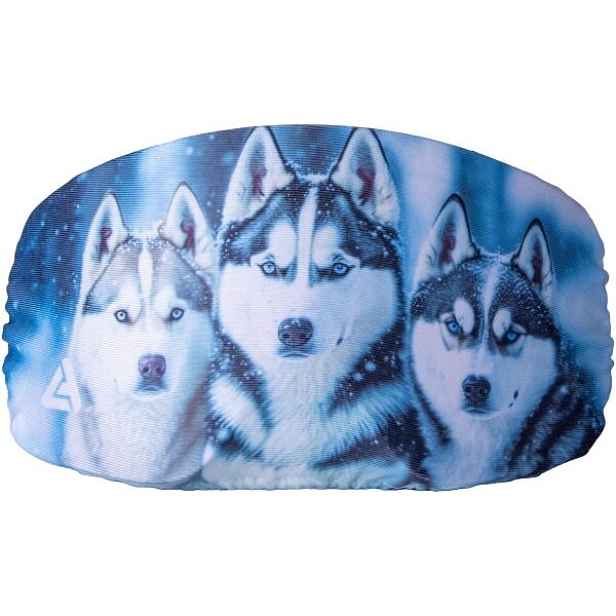 Laceto SKI GOGGLES COVER WOLF Látkový kryt lyžařských brýlí, mix