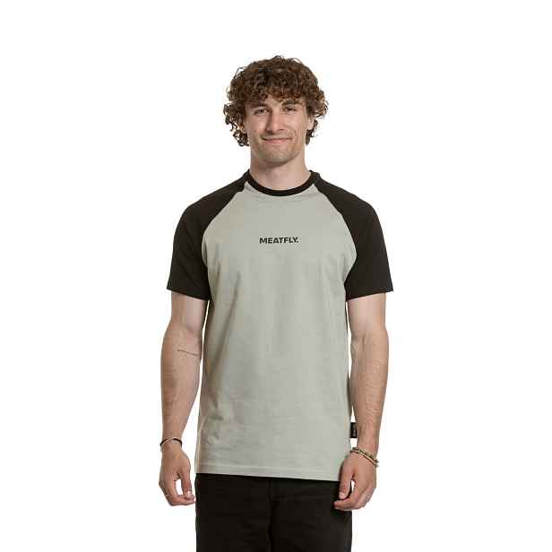 Meatfly pánské tričko Ozzy Raglan Mossy | 100% bavlna
