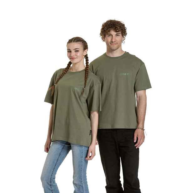 Meatfly unisex tričko Minimal Olive | 100% bavlna