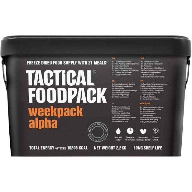 TACTICAL FOODPACK WEEKPACK ALPHA 2210 G Outdoorové jídlo