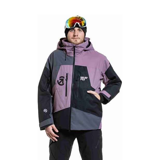 Meatfly pánská SNB & SKI bunda Shader Dark / Orchid
