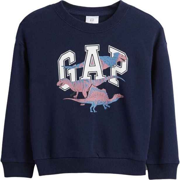 GAP V-FRCH OVERSIZED LOGO CREW Dětská mikina , velikost 2Y