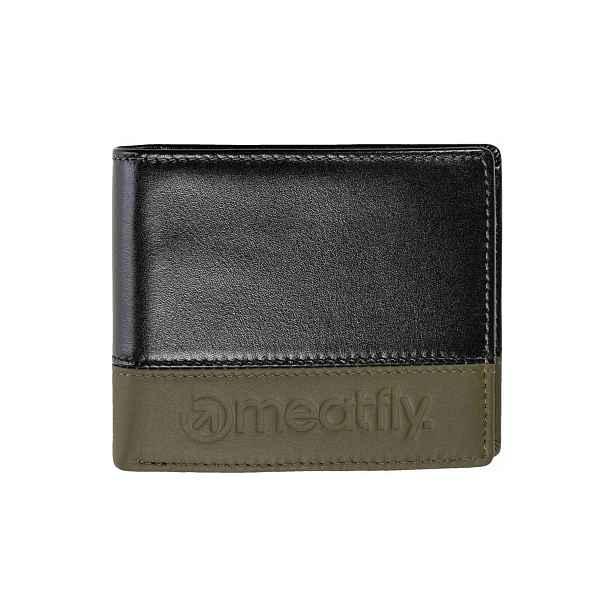 Meatfly kožená peněženka Eddie Premium Olive | Velikost One Size