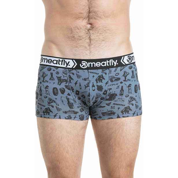 Meatfly pánské boxerky Balboa Double Pack Riot Act Seamless | Mnohobarevná