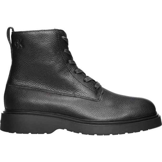 Calvin Klein COMBAT ESS LACE UP ZIP BOOT LTH Pánská kotníková obuv