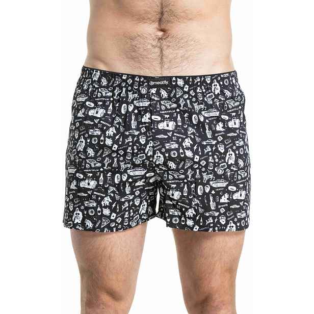 Meatfly pánské trenýrky Agostino Riot Act Seamless Double Pack | Mnohobarevná