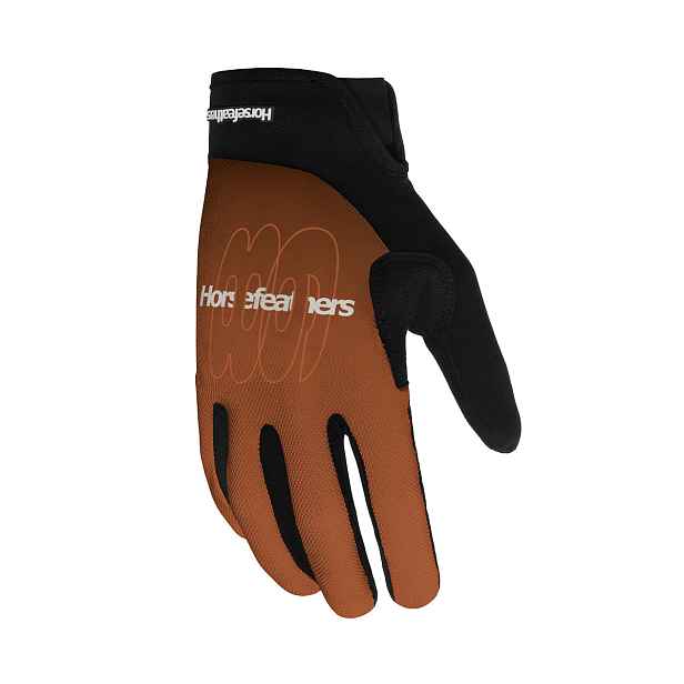 HORSEFEATHERS Cyklistické rukavice Digger - rust
