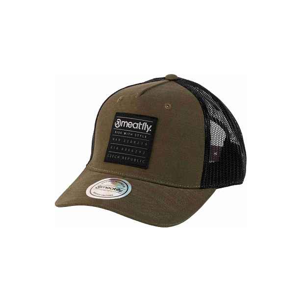 Meatfly kšiltovka Hawkye Trucker Army Square | Velikost One Size