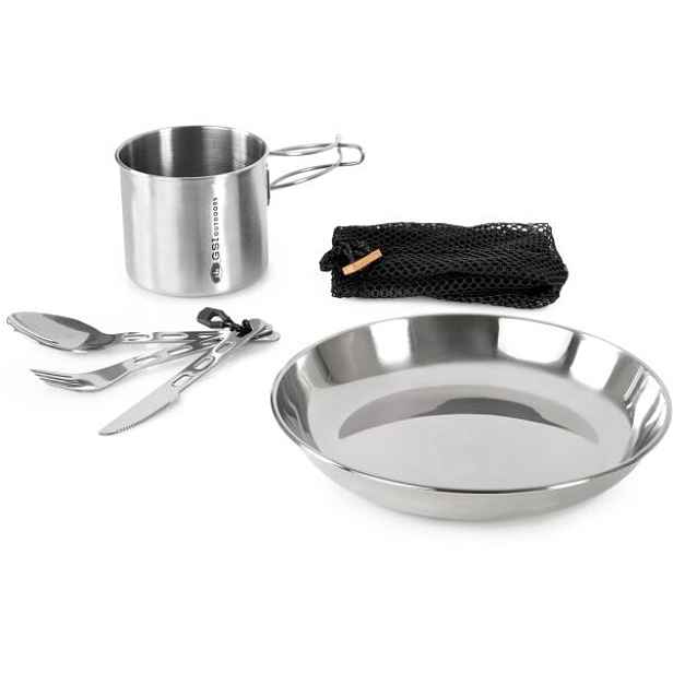 GSI Outdoors GLACIER STAINLESS 1 PERSON SET Kempingové nádobí